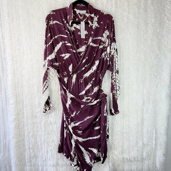 YFB Young Fabulous & Broke Raine Wrap Dress Purple